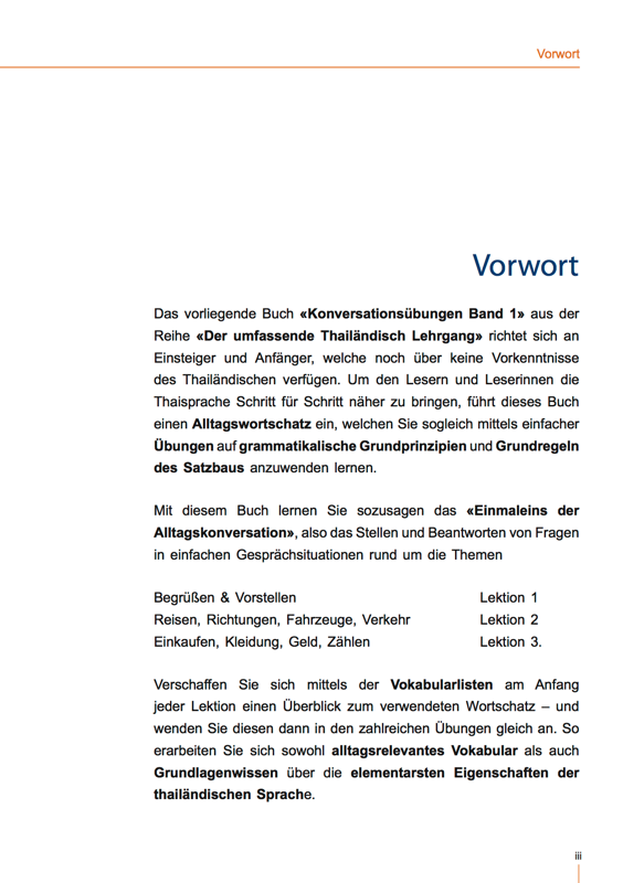 Grundlagen der Thai Grammatik und Satzstruktur - Thai Konversation Band1