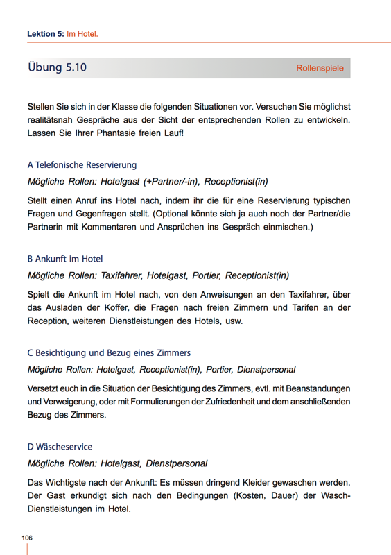 Thai Rollenspiel zu Situationen rund ums Hotel - Thai Konversation 2