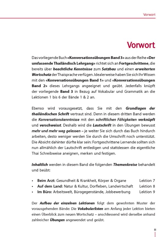 Erweiterter Thai Wortschatz, komplexe Sätze - Thai Konversation Band3