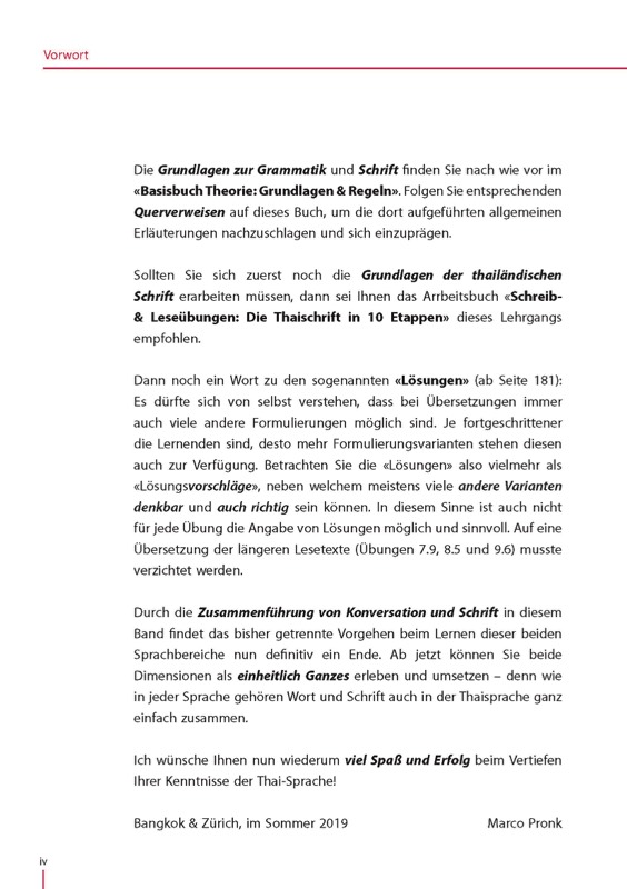 Komplexere Übungen für Fortgeschrittene - Thai Konversation Band3